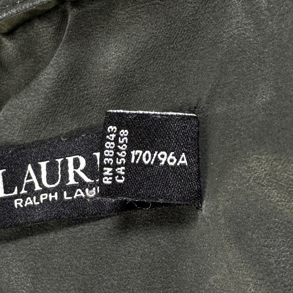 Lauren Ralph Lauren Long Hooded Parka L Forest Green Insulated Double Zip Coat - Picture 10 of 13